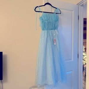 Petite tea length prom dress size small from Wanshuo